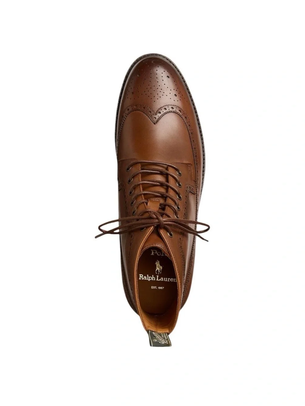 Polo Ralph Lauren Men's Asher leather wingtip boots